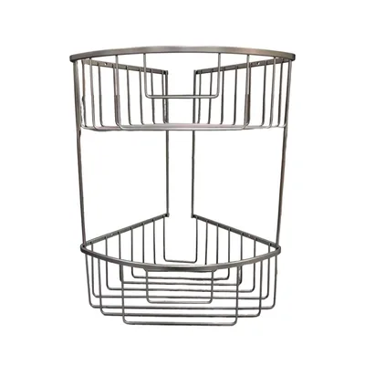 רשת פינתית כפולה ועמוקה בצבע ניקל מוברש