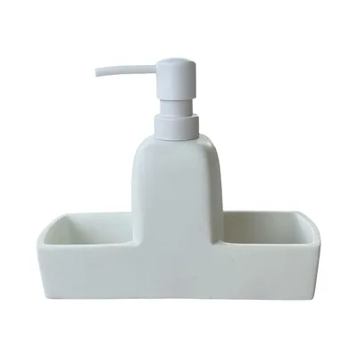 דספנסר לבן למטבח, עם כיס כפול וניקוז