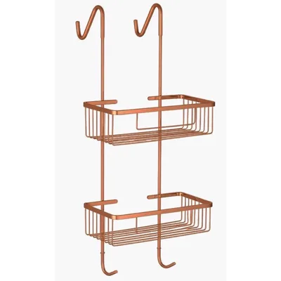 רשת תלויה למלקחון בצבע רוז-גולד עם קולבים