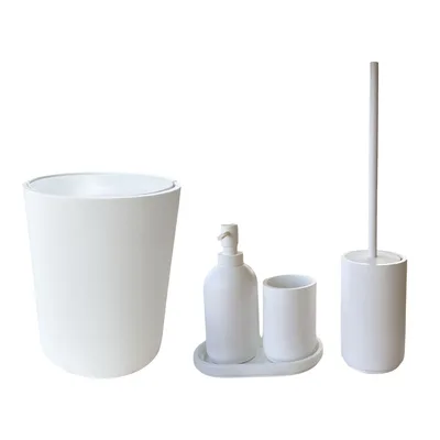 סט 5 חלקים מסדרת CLASSIC בצבע לבן