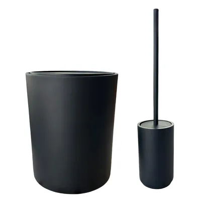 סט פח ומברשת מסגרת CLASSIC בצבע שחור